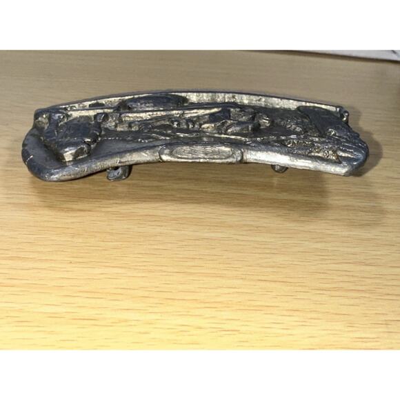 Vintage 1981 Bergamot Brass Works Lumberjack Logger Belt Buckle - Picture 5 of 8